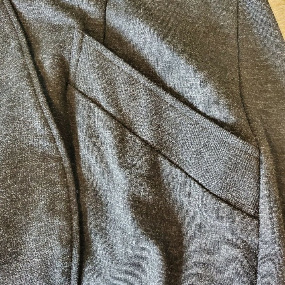 CABI Sz Small Charcoal Gray Stretch Ponte LISBON TOPPER One Button Jacket - Picture 3 of 9